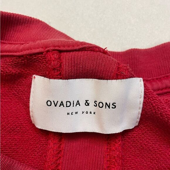 Ovadia & Sons Crewneck Sweatshirt Men Medium Red - Picture 8 of 10